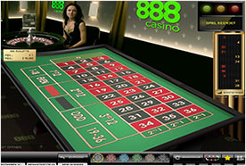 888 Casino Roulette mit Live Dealern