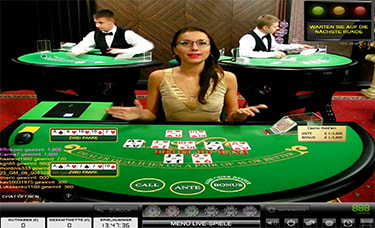 888 Live Casino Holdem gegen echte Croupiers 