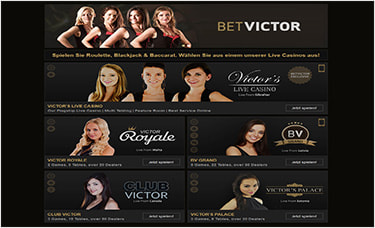 Beneidenswertes Live Casino Angebot bei Betvictor