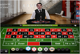 Betvictor Casino Live Roulette in HD Qualität