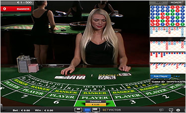 Betvictor Live Casino Baccarat in exzellenter Übertragungsqualität