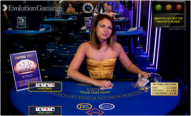 Deutschsprachige Evolution Live BlackJack Dealer